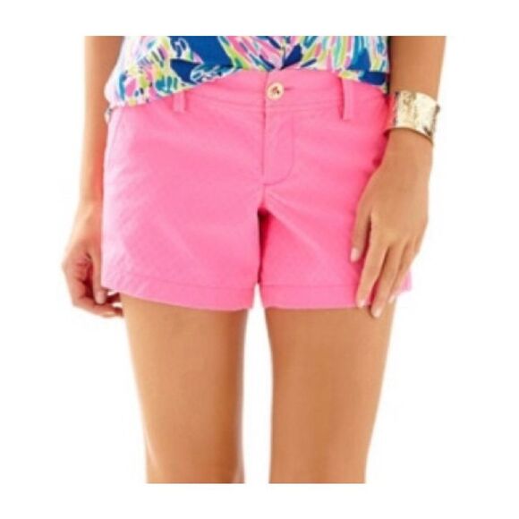 Lilly Pulitzer the Callahan 5”’inseam pink low rise shorts 4 - Picture 1 of 11